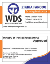 Driving instructor for G2/G 