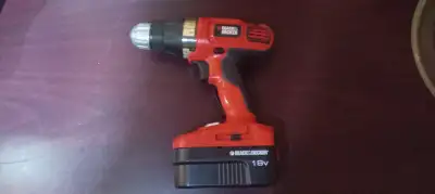 Fully Functional Black & Decker Cordless Drill, View more