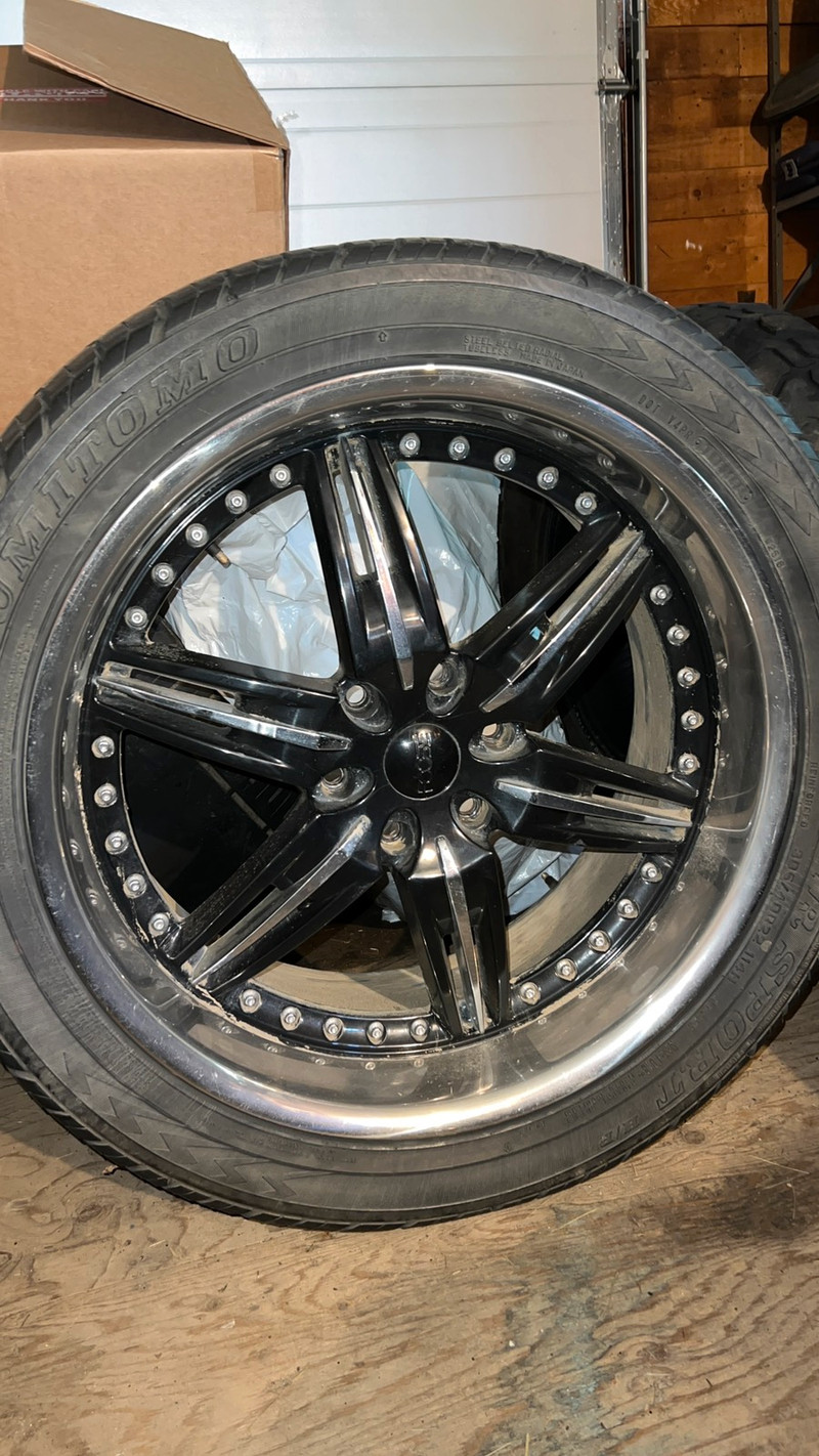 22 inch Foose 6 bolt, 285/45R22 chevy Gmc, Ford f150 | Tires & Rims ...