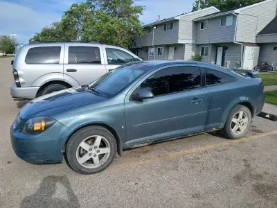 2009 chevy cobalt 2.2L with cold air intake and fuel saver performance chip and has LED headlights n...
