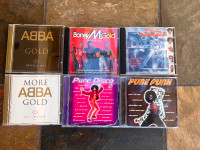 Bee Gees, Madonna, BoneyM + CDs in perfect condition