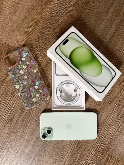 iPhone 15 plus with warranty, View more