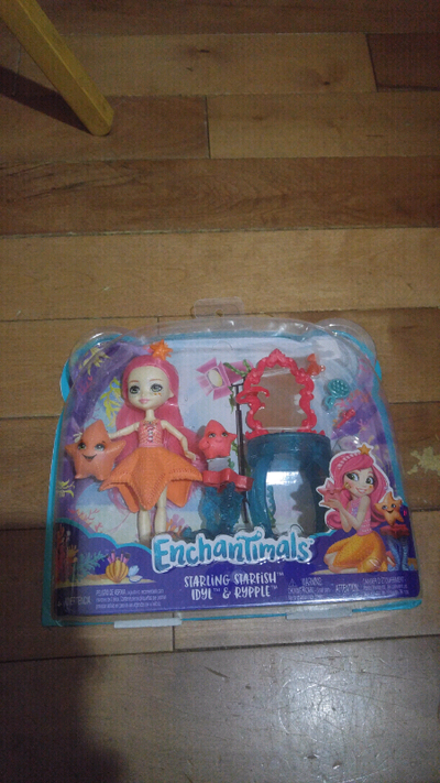 Enchantimals  STARLING Starfish + Idyl & Rypple Doll Vanity Play, View more