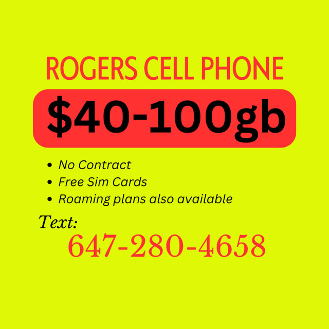 WIRELESS SERVICES w/ Major Telecom Providers in Cell Phones in Mississauga / Peel Region