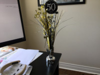 Happy 50th table toppers. Set of 2