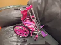 Journey girls wheelchair and crutches