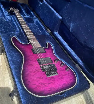 Schecter Hellraiser C-1 FR Trans Purple Burst 2020 Korea, View more