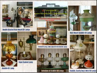 *!*!*!*!*!*!***EXAMPLES OF ANTIQUE OIL LAMPS***!*!*!*!*!*!*!*!*, View more