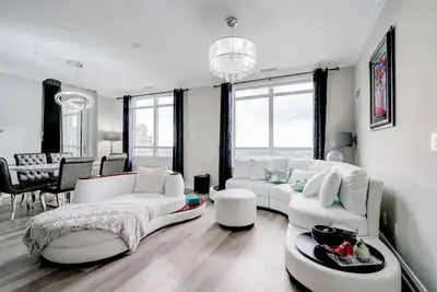 Luxury white leather couch set, View more