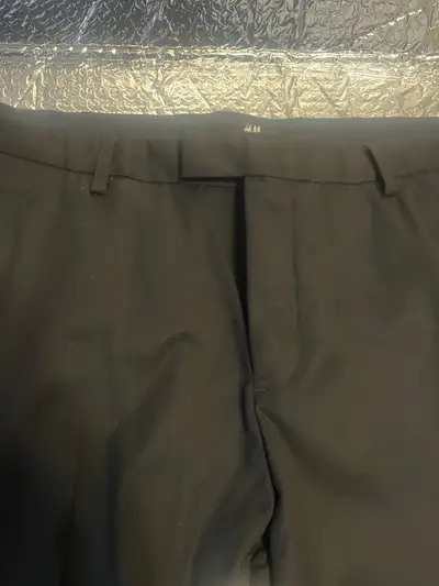 H&M Men's Formal Dress Pants Set (2), 34/38, Slim Fit, Black , View more