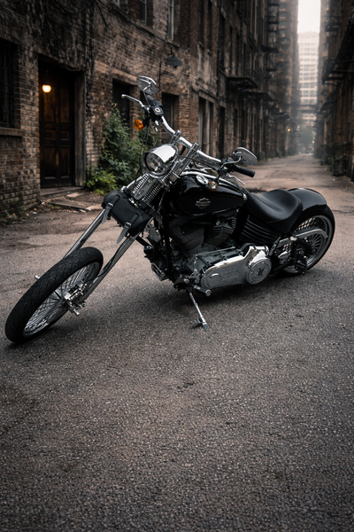 If you're looking for a clean, head-turning custom chopper, this bike delivers. Black paint with pol...