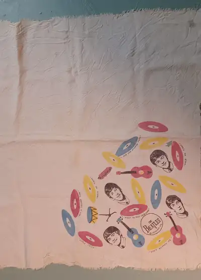 Original The Beatles Signed Nems Ent. Ltd. Fringe Head Scarf in very excellent condition. Beatles NE...