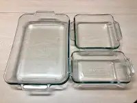 Anchor baking/serving/storage glass dishes