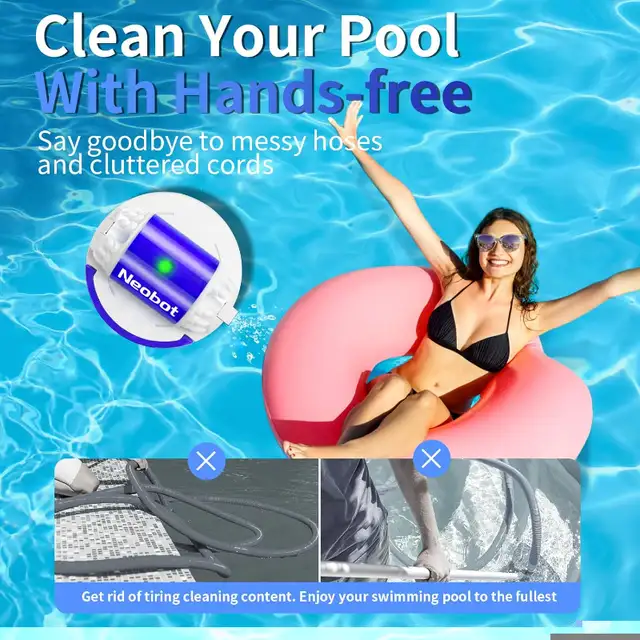 Neobot X1 2024 New Robotic Pool Cleaner, Cordless Robotic Pool in Hot Tubs & Pools in City of Toronto - Image 9