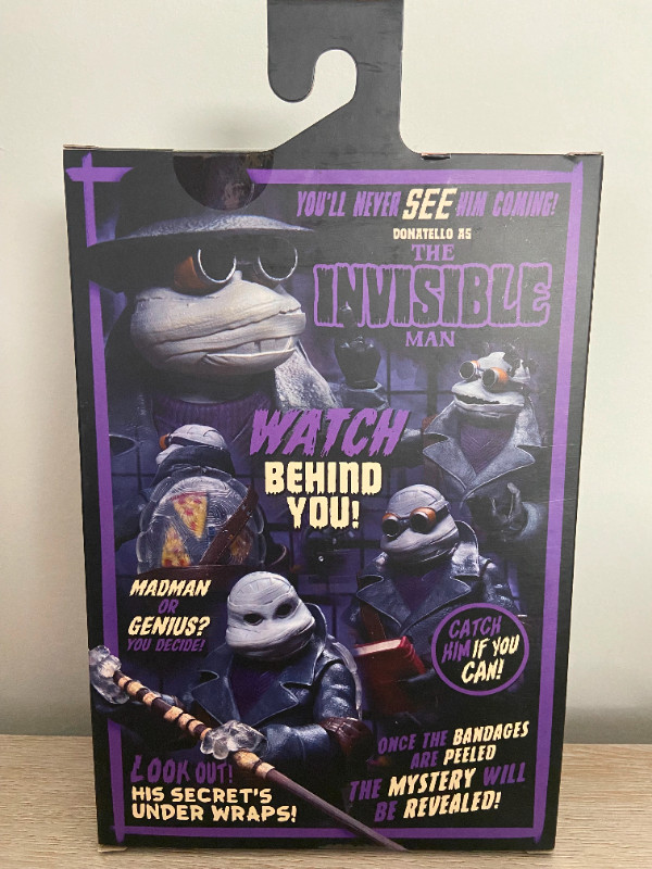 NECA TMNT x Universal Monsters Donatello as the Invisible Man in Toys & Games in Mississauga / Peel Region - Image 3