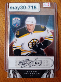 SHAWN THORNTON 2009-10 UPPER DECK BE A PLAYER AUTO BRUINS