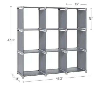 Storage shelf and bins, View more