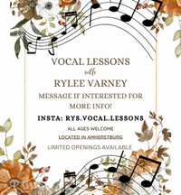 VOCAL LESSONS!!!