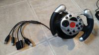 racing wheel for video game or PC