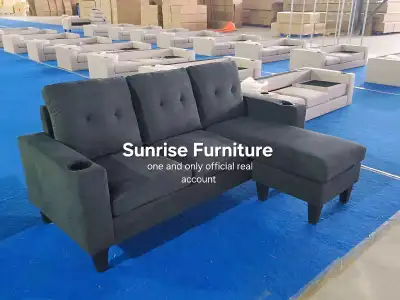 L shape couch 3 seater sofa, View more