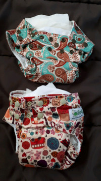 Various brand cloth diapers