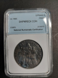 France silver shipwreck coin