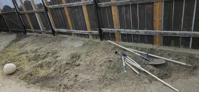 Free just the dirt soil not the garden tools..can help load it in my convenient time Thanks