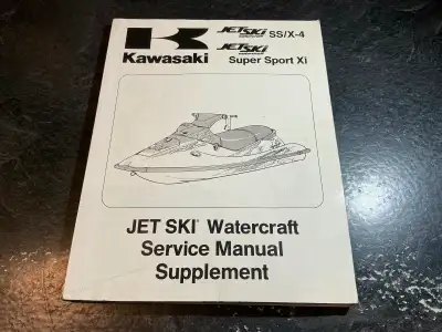 1992-96 Kawasaki Jet Ski SS/X-4 Super Sport Xi Watercraft Manual, View more