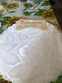 Damask round doilies 14” (30 pieces)