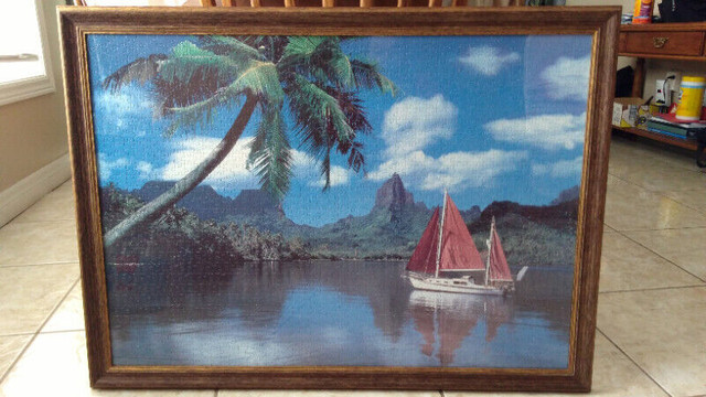 1500 Piece Puzzle Framed in Arts & Collectibles in Windsor Region
