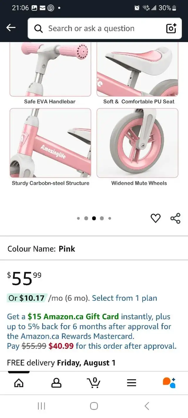 Amazing Life Balance Bike in Kids in Calgary - Image 5