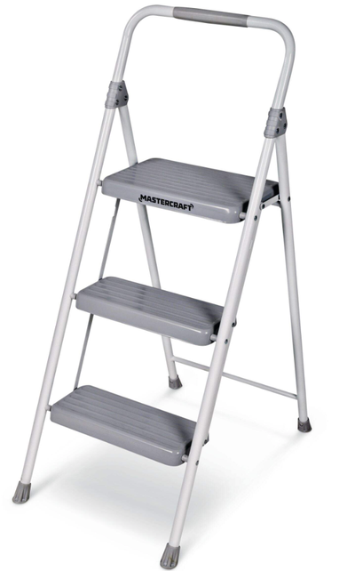 Mastercraft 3-Step Metal Folding Step Stool, View more