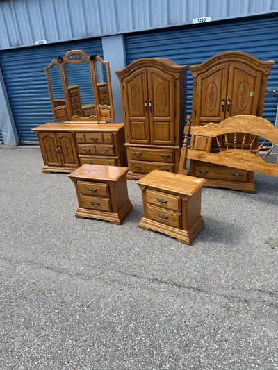 NICE OAK BEDROOM SET , View more
