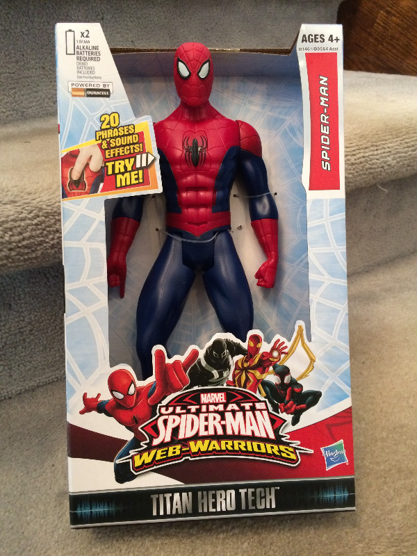 Ultimate Spider-Man, 12 Inch Tall Talking Action Figure in Toys & Games in Markham / York Region