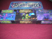 Nightmare VHS Board Game + 3 Expansions-Complete Set