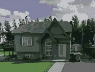 Très grande chambre non-meublée à loeur à court terme, dans une maison près du parc de l'Hortensia....