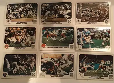 1977 Fleer NFL Football Action Trading Cards 63 of 67 Cards $25, View more