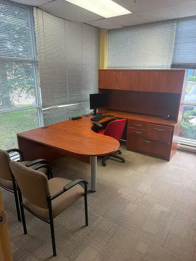 Teknion L-Shape Desk with Hutch-Call Us Now!, View more