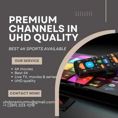 Unlimited 4K channels without buffering , View more