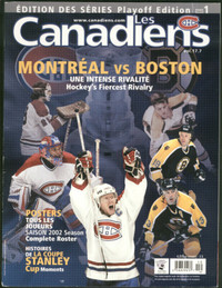 Les Canadiens Magazine Montreal Canadiens Boston Bruins Rivalry