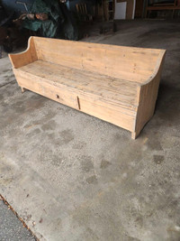 Pine bench mid to early 1900's