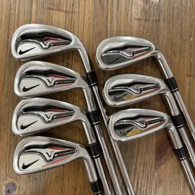 Clubs: Nike VR Pro Cavity 5-PW,AW right handed Shafts: True Temper Dynalite Regular Flex Grips: Golf...