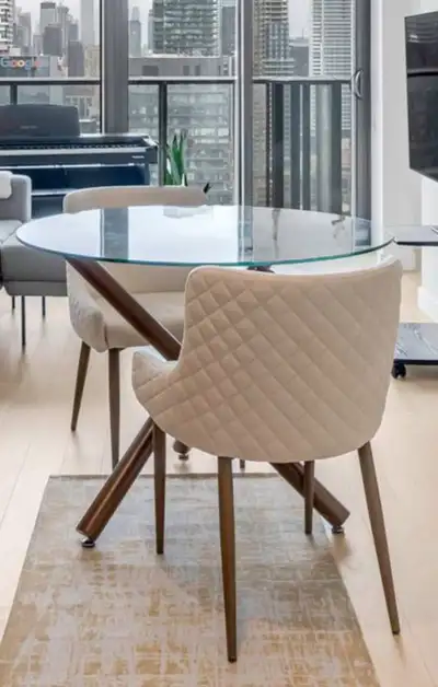 Round Glass Dining Table, View more