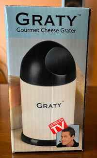 Brand New Graty Gourmet Cheese Grater