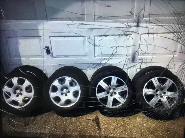Used VW beetles Tires with Rims Winter Snow/all season in Tires & Rims in Oshawa / Durham Region - Image 2