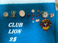 Épinglette club Lion & Optimiste