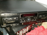 JVC TD-W254 Double Cassette Tape Deck Auto Reverse Dubbing