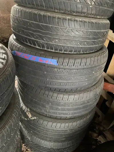 Selling a set of used tires, size 225/60/16, perfect for various vehicles needing this specific tire...