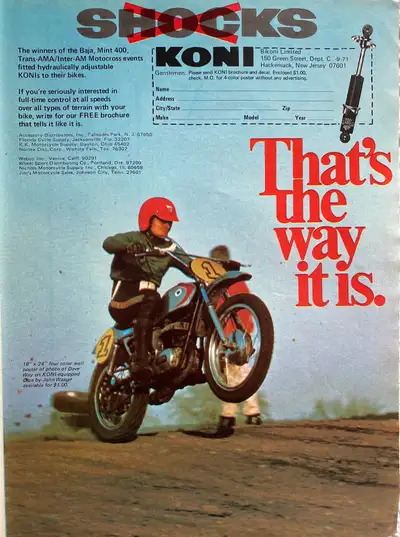 1971 Koni Shocks Original Ad , View more