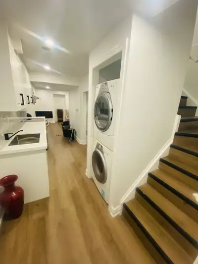 Two Bedroom basement Apartment in Milton 1 - one modern bathroom 2- one kitchen 3 - in-suit Laundry...